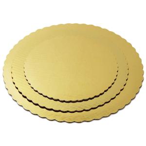 Gold Yuvarlak Pasta Altlığı